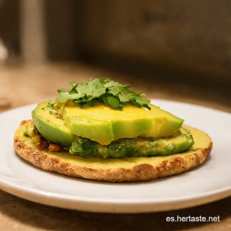 Tostada De Aguacate Ahumado Con Huevo Y Salsa Macha presentation