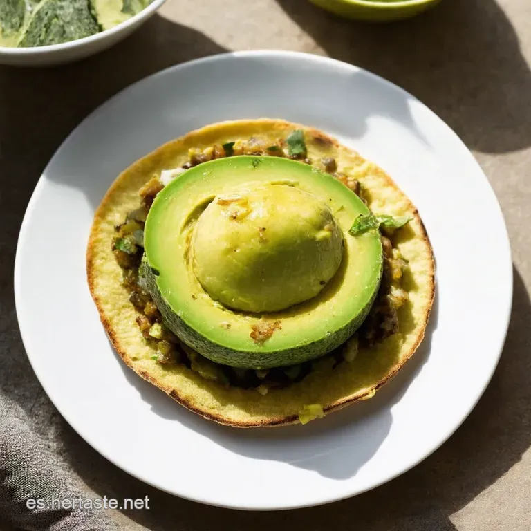 Tostada de Aguacate Ahumado con Huevo y Salsa Macha