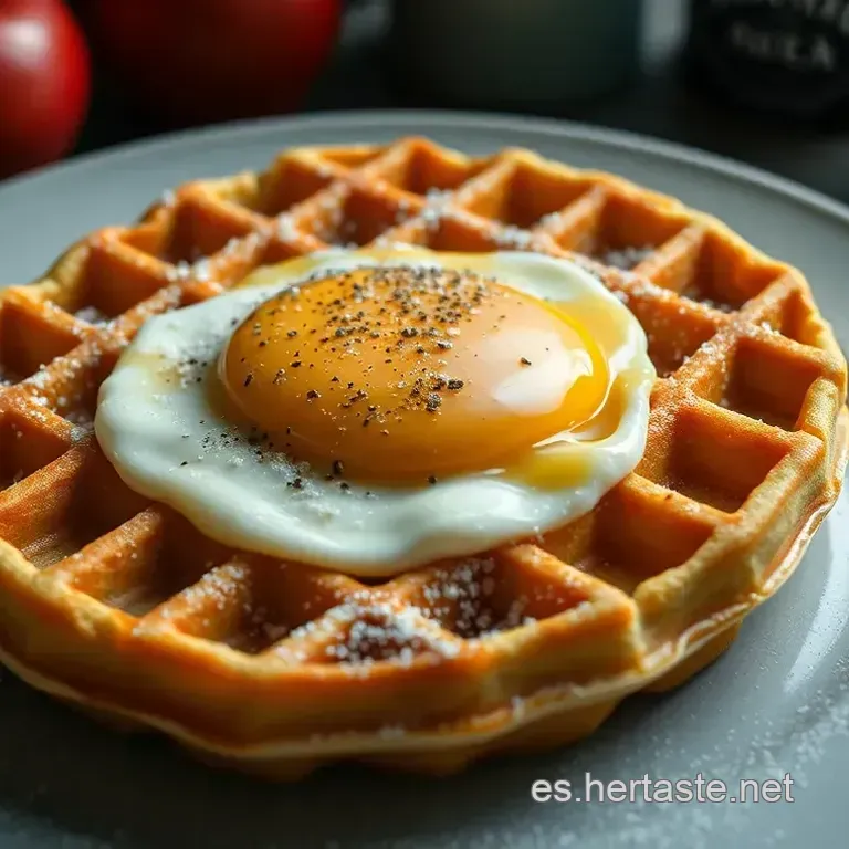 Waffles Dorados de la Abuela con Dulce de Leche