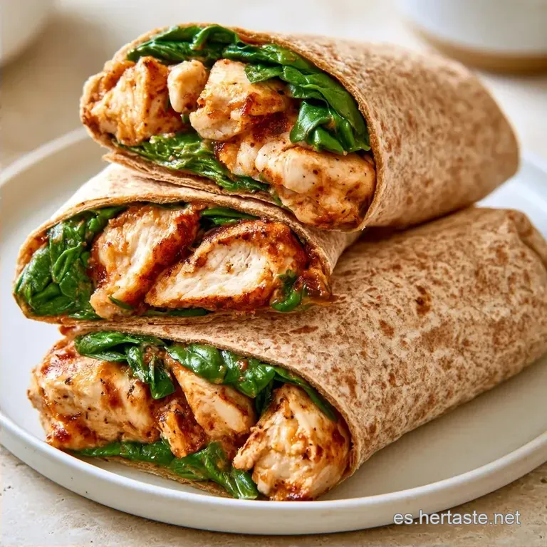Wrap de Pollo Saludable con Tortilla Integral